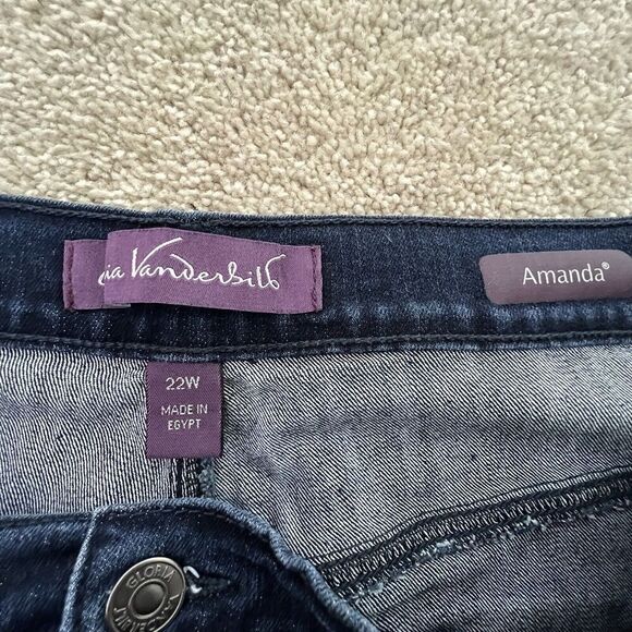 Gloria Vanderbilt AMANDA Blue Jeans  22W Short‎ - Picture 3 of 7
